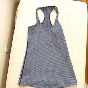 Navy Gingham Lululemon CRB tank
